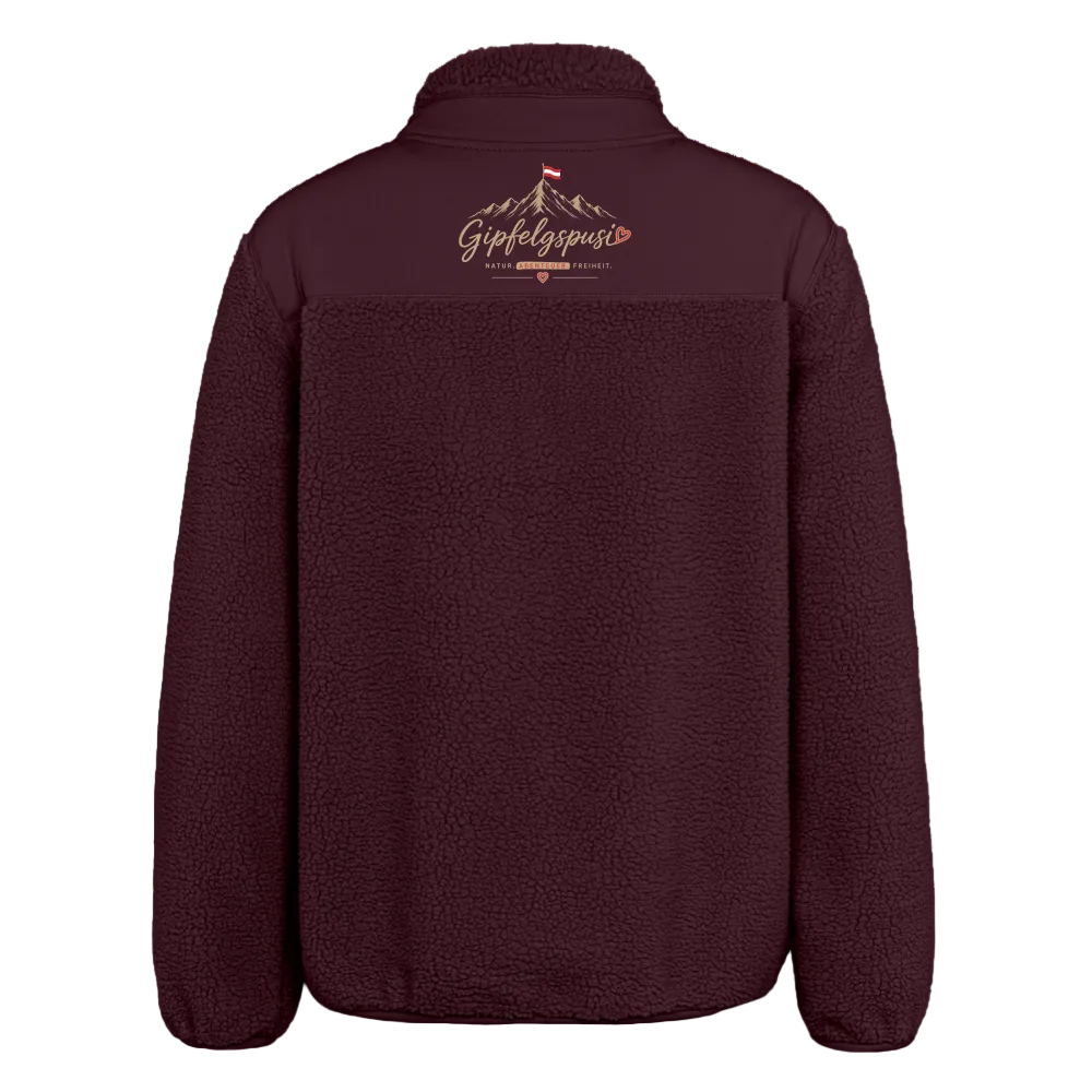 Unisex Sherpajacke - Maroon