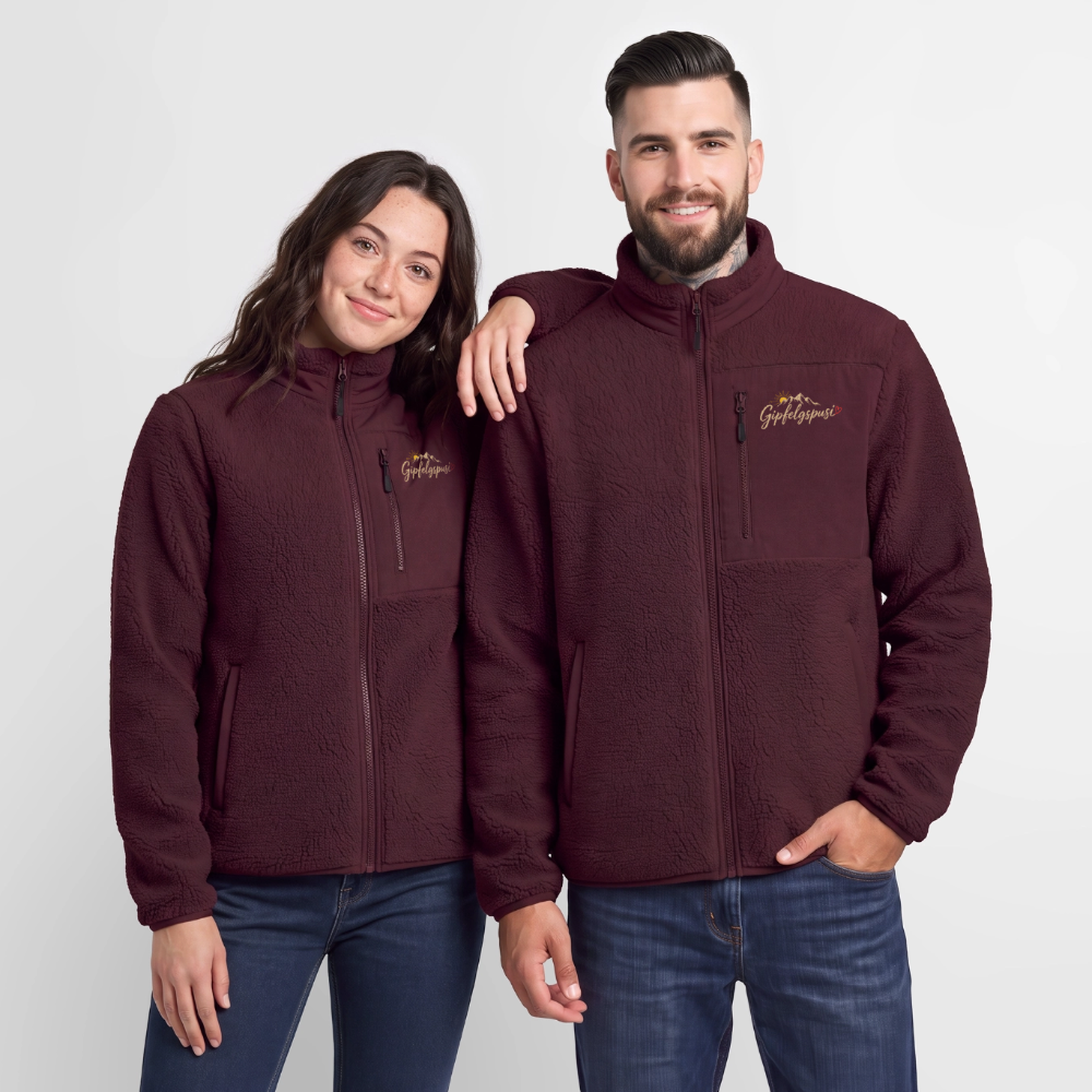 Unisex Sherpajacke - Maroon