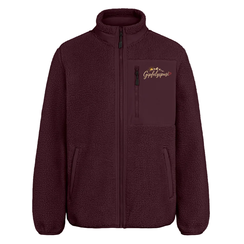 Unisex Sherpajacke - Maroon